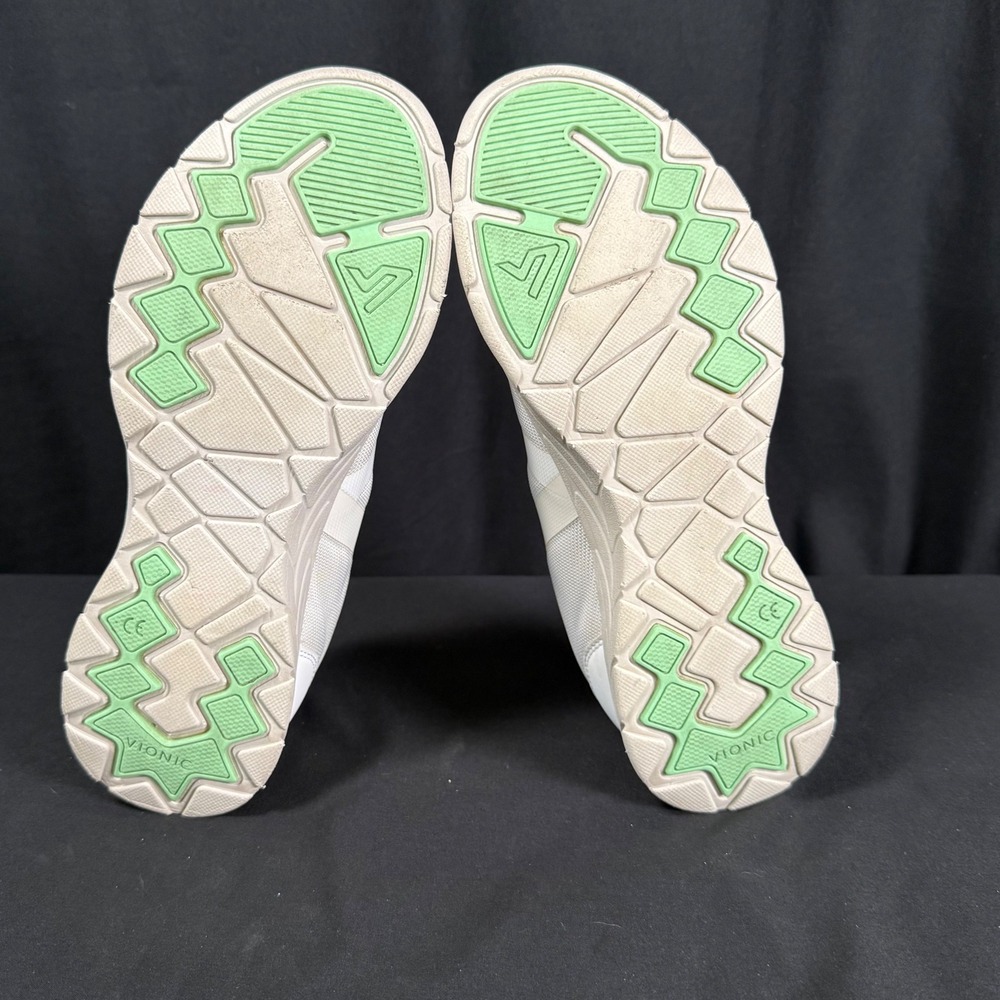 Vionic Norelle White Mesh Bungee Lace Walking Shoe Orthopedic Sneakers Women 9.5 - Picture 6 of 16